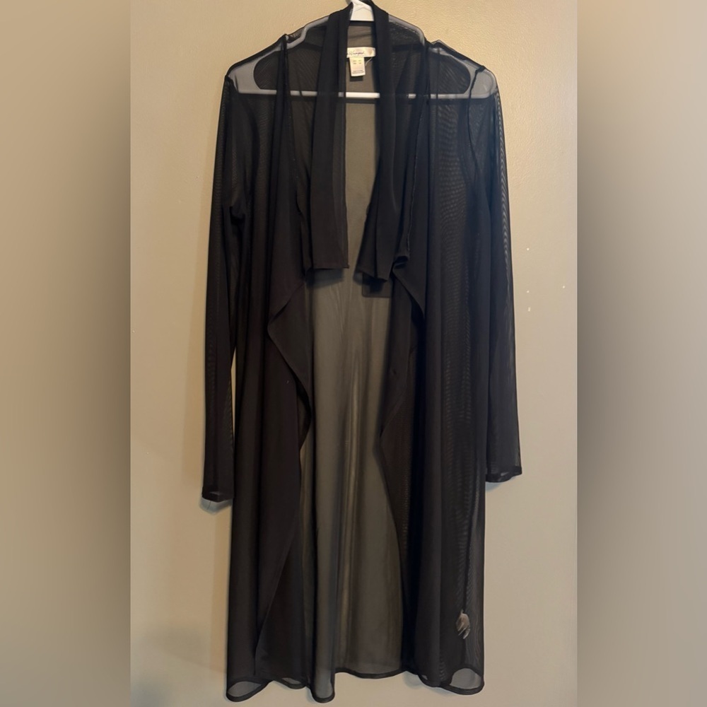 Revamped Black Sheer Cardigan